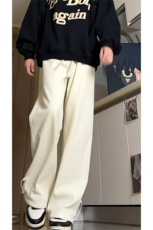 保暖加绒裤可束脚运动裤休闲直筒灯芯绒长裤男D7007-TP4068，男装休闲裤，电商A102