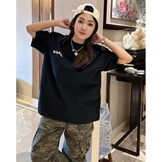 万针全刺绣工艺抖音得物高品质260克重磅纯棉双纱美式高街短袖T恤，男装T恤，电商A486-1