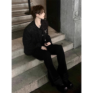 网络图现货  韩版潮牌痞帅高级垫肩短款小香风夹克外套JXZ125-P78图片