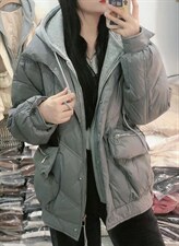 冬装新款羽绒服，拼接款90绒，女装羽绒服，她西子