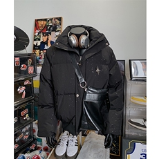 405A美式高街个性金属设计印花满天星棉服MY24912-特批85控158，男装棉衣，星座405A