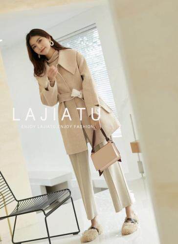 冬季新款双面羊绒大衣，女装，拉嘉图