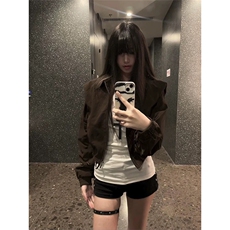 网图有货春季新款韩系超火高级感显瘦初春夹克男女A1348-P66，男装夹克，星座1505