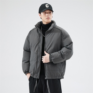现货冬季美式休闲加厚雪山外套夹克立领纯色三防户外工装棉服图片