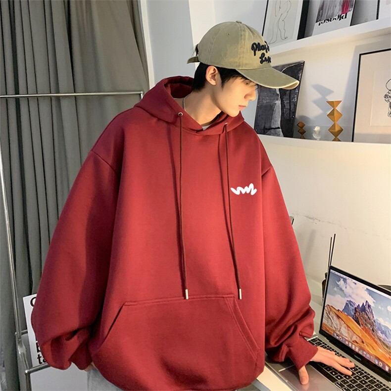 抖音品质秋季新款男生连帽卫衣潮流印花上衣JK23380-特批35-控58,男装卫衣,星座605(原A050)