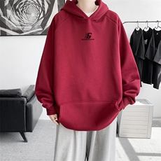 已注册/秋冬内景个性小众无绳连帽卫衣男宽松MS00714/P45加绒P50，男装卫衣，电商B316