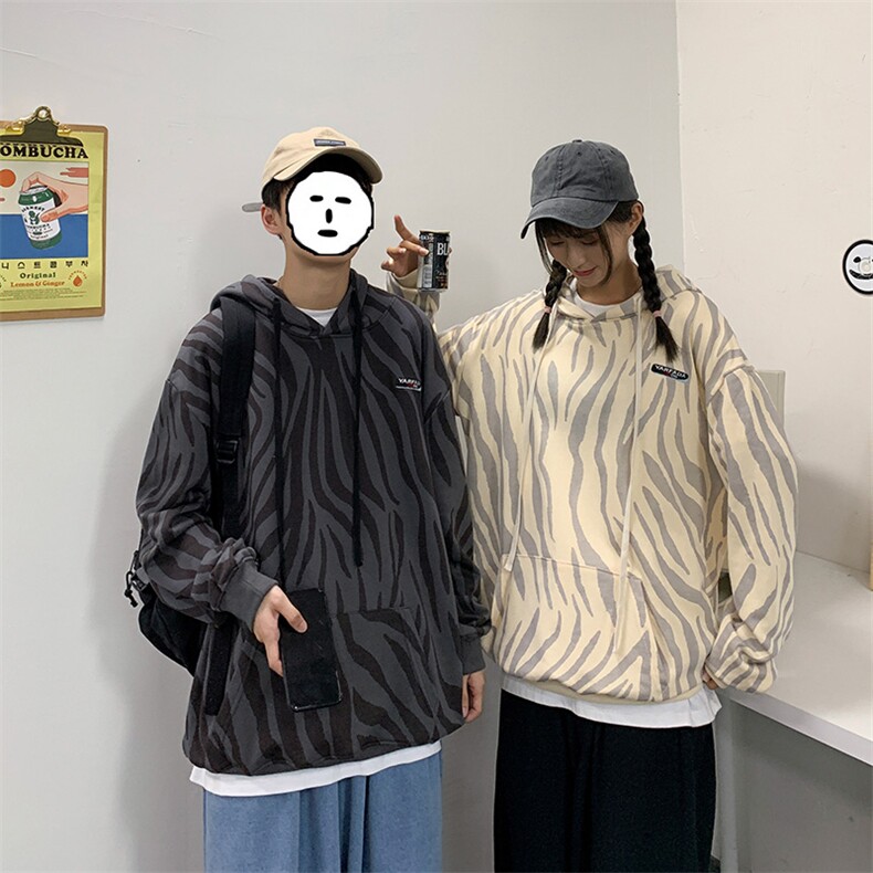703-W216主推差价大秋季动物纹斑马条纹卫衣胸口绣花情侣,男装卫衣,星座703