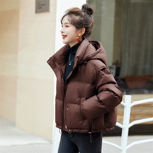 （bao款）90白鸭绒2025新款韩版时尚连帽短款羽绒服外套女图片