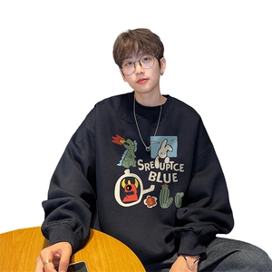 ！ 圆领卫衣男装港风长袖T恤男外套男WY236-特P23图片