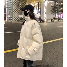 情侣装冬装港风pu软皮刺绣棉服棉衣休闲加厚外套男G1108P128，男装棉衣，电商A339