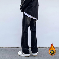 B221美式ins高街加绒加厚牛仔裤LK22087-P55控78加绒P65控88，男装牛仔裤，电商B221
