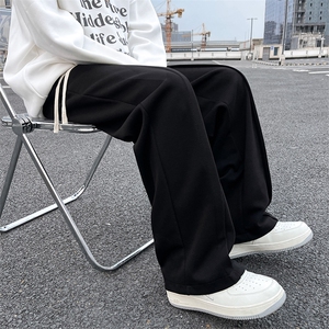 2024春季新款宽松直筒垂感卫裤休闲裤拖地阔腿裤 现货 K7670-P35图片