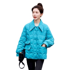 轻薄羽绒服女短款2022冬季新款时尚潮流小个子90白鸭绒外套现货！，女装羽绒服，一安秀