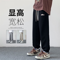 美式卫裤男新款春秋季潮牌重磅宽松束脚运动裤休闲裤K0362-P43，男装休闲裤，星座308B-2