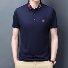 爸爸短袖t恤男40-50岁薄夏装中年男士上衣服色棉夏季中老年人爷爷，男装T恤，电商B212（原钱塘6029）