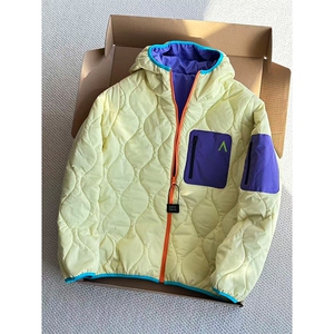 高品 撞色多巴胺棉衣情侣户外保暖轻量化连帽棉服男女 A1146-P95图片