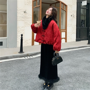 老标90风羽绒服套装配真毛领W635-外套P335-K488-套装P395-K588图片