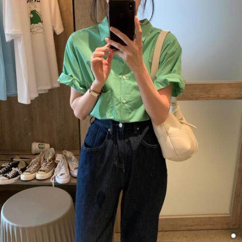 短袖小衬衣，女装，卡薇尔