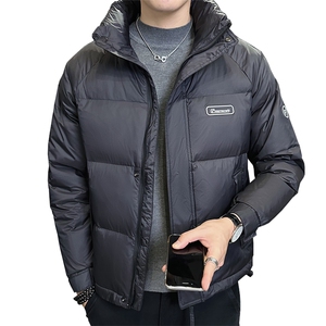店主风冬季新款纯色休闲短款保暖羽绒服外套男YR809-P160图片