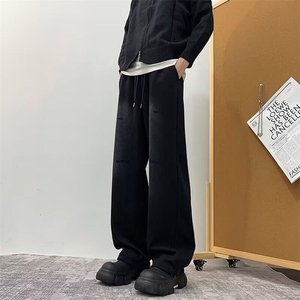 渐变裤子男生秋季新款潮流运动裤宽松直筒高级感休闲裤 NB204图片