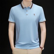 新款夏季短袖翻领T恤男士休闲时尚POLO衫高品质男装，男装T恤，钱塘6003（原4033）