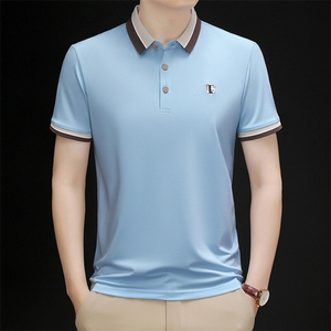 新款夏季短袖翻领T恤男士休闲时尚POLO衫高品质男装图片