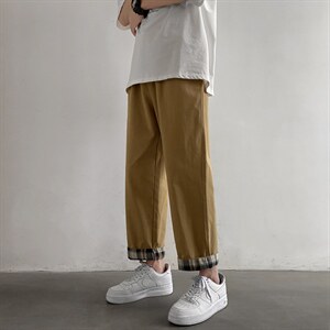 夏新款宽松直筒清凉裤脚条纹休闲裤男k615-特批35，男装休闲裤，星座718-1