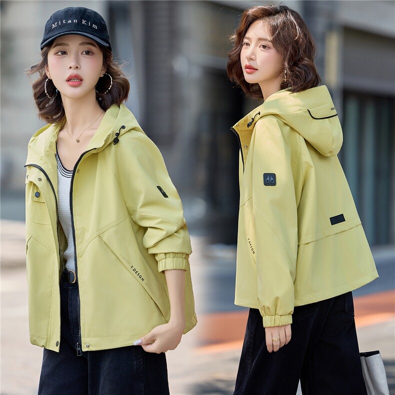 现货2025年秋季新款时尚百搭外套年轻韩版个性短外套,女装短外套,悦祺