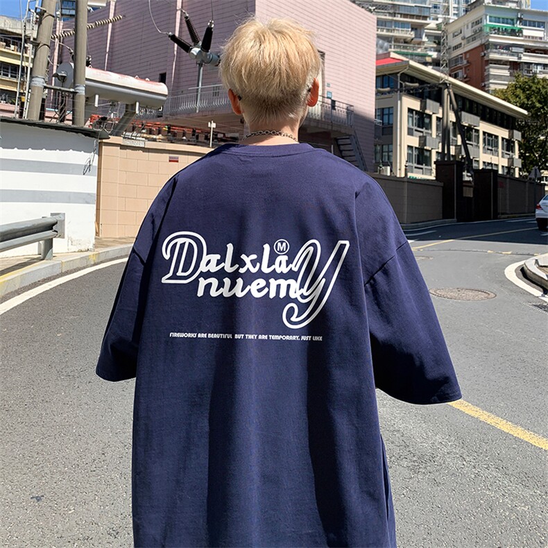 量大优供视频220克美式短袖t恤T2883得物直播有280克品质,男装T恤,电商A486