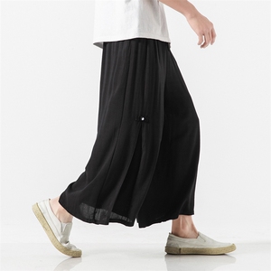 夏季 大码风改良汉服宽松棉麻直筒阔腿裤古风情侣款 K62/P75图片