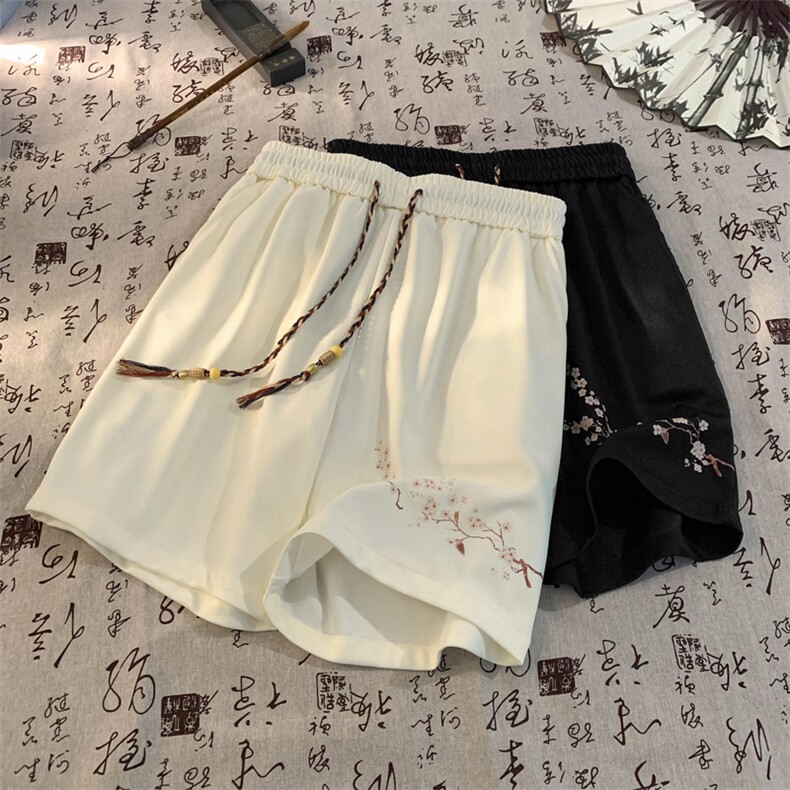 新中式情侣短裤男女沙滩音得物潮五分裤重磅300g抖2419-P22控48,男装牛仔裤,星座207