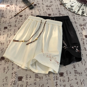 新中式情侣短裤男女沙滩音得物潮五分裤重磅300g抖2419-P22控48图片