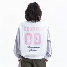美式蝴蝶刺绣棒球服外套女春秋季甜酷韩系穿搭夹克撞色上衣潮，男装夹克，星座1210-1