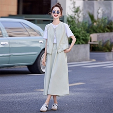 2025年夏季新款三件套，女装套装/套裙，红依一坊