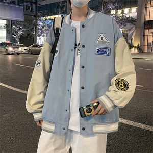 春秋外套男韩版潮流棒球服港风夹克ins潮牌帅气学生褂子J437-P48图片