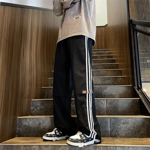潮学院风运动裤潮流ins直筒裤高街vibe风休闲长裤男 K7318-P35图片