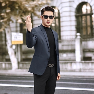 新款男士休闲商务上衣小西装秋季西服178P165图片