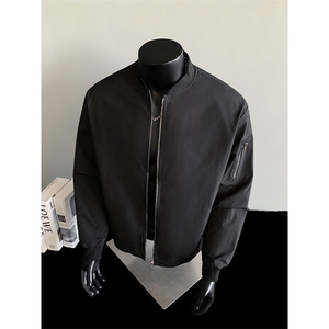 秋季男士夹克飞行服潮流棒球领外套个性茄克男装A266-JK8017-P33图片