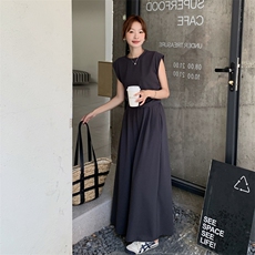 气质通勤T恤阔腿裤两件套女2025年夏季新款法式休闲显瘦简约套装，女装套装/套裙，1C130