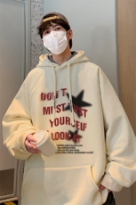 已注册港风重磅华棉得物抖音直播高品质宽松休闲连帽卫衣W5033P40，男装卫衣，电商C408(原B339-1)