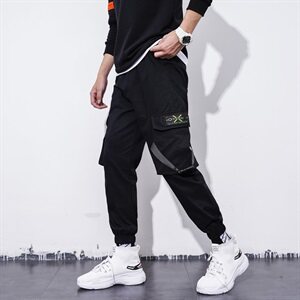 主推差春秋新品束脚哈伦大码工装裤多口袋男裤子0120图片