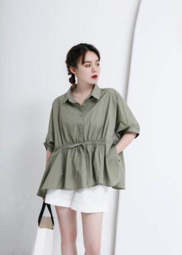 夏款衬衣，女装，E·呀