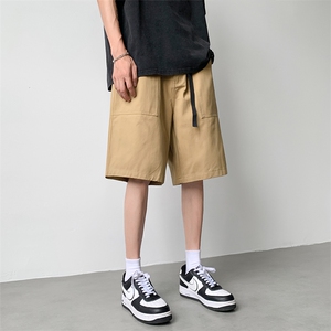 夏季短裤男直筒休闲五分裤潮大口袋纯棉裤子XZ211-1-K2325-P45图片