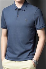 2023夏季新款男士短袖t恤冰丝翻领中年刺绣夏装POLO衫男装上衣，男装T恤，电商B212（原钱塘6029）