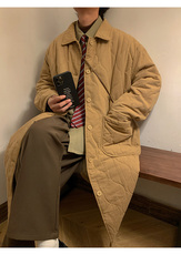 MY664-P168高品质冬季纯棉中长款棉衣男水洗棉棉服宽松大码男装，男装棉衣，电商B280-1（原A049）