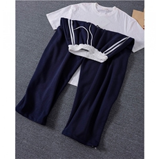高质量现货特P45】男女宽松休闲裤三条杠卫裤XZ-610A-W03，男装休闲裤，星座610A