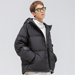 新标90白鸭绒短款羽绒服2024冬季潮流情侣潮男 A436-9203-P210图片