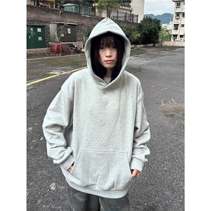 重磅连帽卫衣男款春秋美式cleanfit潮牌百搭套头情侣外套WYB5图片