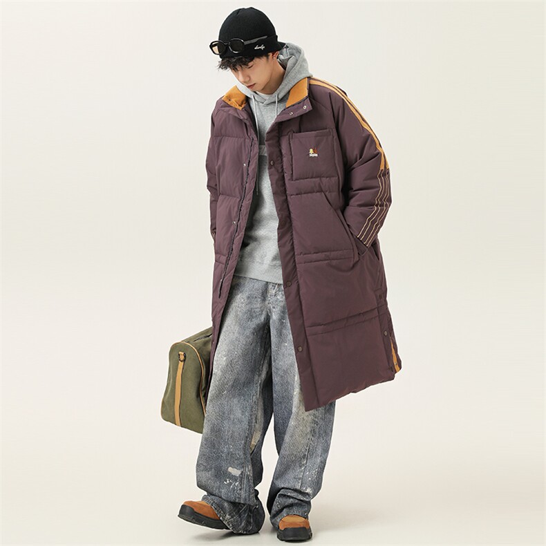 2025冬季新款男日系潮牌立领白鸭绒羽绒服加厚外套棉衣YR78-F380，男装羽绒服，电商A101（原外27）