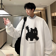 抖音品质400克重磅复合圆领卫衣大码落肩长袖上衣外套FY347-P35，女装短外套，星座610B-1